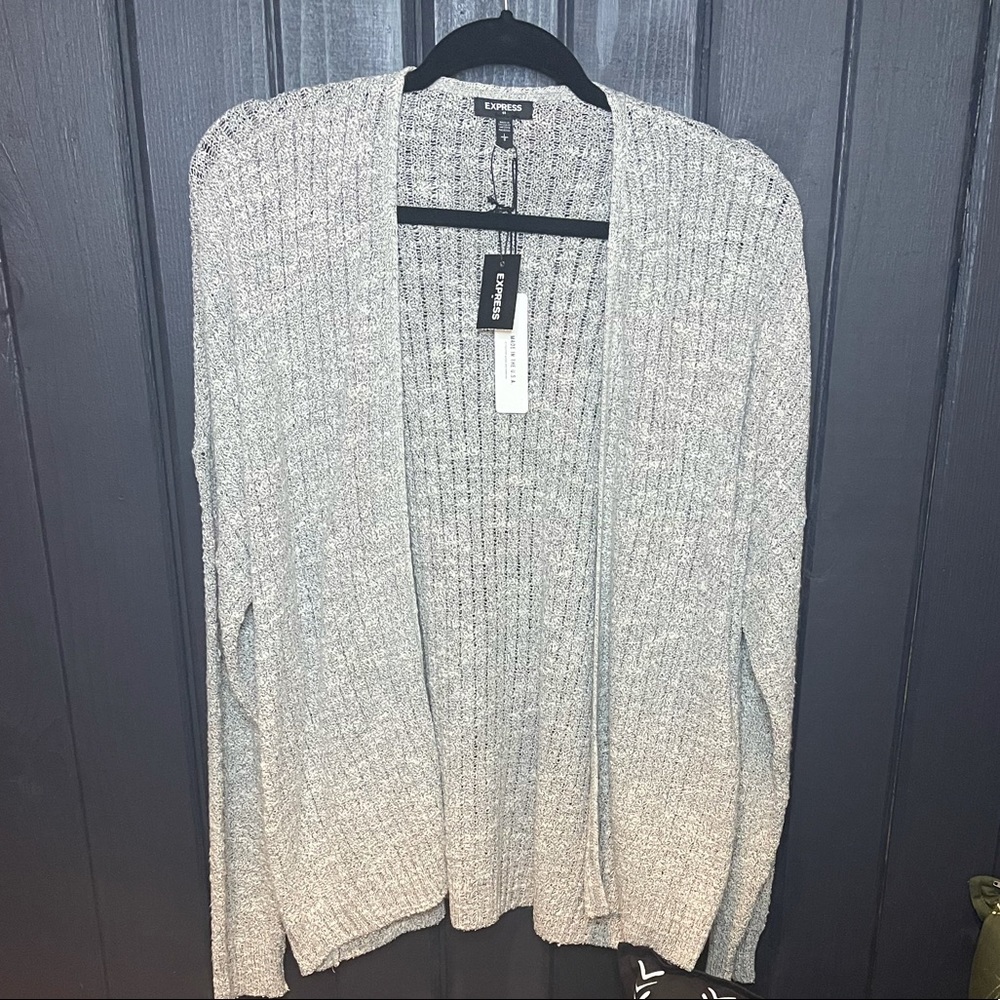 Express light grey cardigan